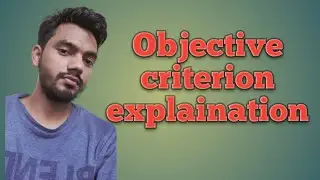 Objective criterion for class 10
