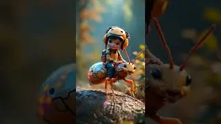 Cute Giant Ant vs Little Kid #giantants #adventure #fantasy #somuchfun #shorts