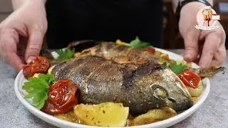 ДОРАДА в ДУХОВКЕ &ndash; самый вкусный рецепт. Без заморочек! Смешала соус, нанесла на рыбу и в духовку!