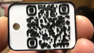 TinkerCAD Tip!  Part 2, Making a QR Code (url) Keyring Tag!