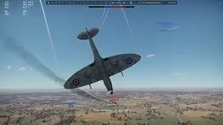 spitfire 2v1 dogfight vs A6M and J2M