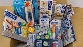 Part 6 || DOMS Stationary Collection ❤️Crayons, Oil Pastels, Colour Pencil, Sketch Colour, Sharpener