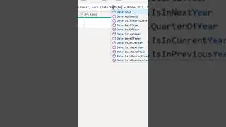 Apply Excel like Date Filters in Power Query #shorts