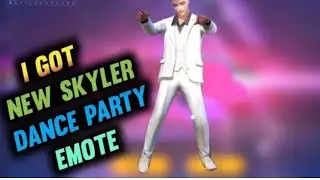 Skyler character party dance emote glitch// Garena free fire//shortviral