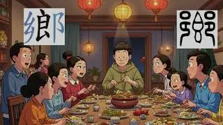 漢字教學-部件意義化(食、飲、即、既、鄉、饗、響)