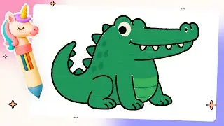 How To Draw Crocodile | Fun Drawing for Kids | #howtodraw #drawingforkids #crocodile