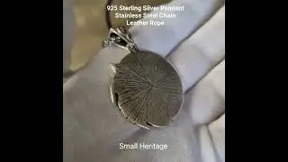 Small Heritage 925 Sterling Silver Wolf Head Wizard Pendant Witcher Necklace