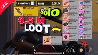 9.5 Million LOOT Solo World Record with Gold Piles Metro Royale Chapter 28