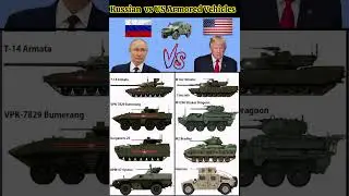 Russian Armored Vehicles vs US Armored Vehicles  #usa #russia #europe #tinyinfo #militaryfleet
