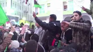 Protest in Mayden Al-Shajara, Benghazi, Libya (Dec 23/2011)