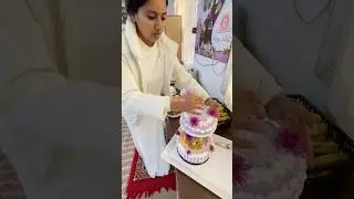 Cake Decoration bk Chetna 🇲🇰😍#brahmakumaris #cakecuting #motivation #explorepage