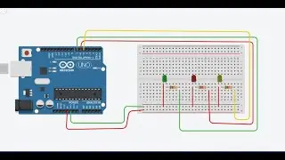 Lesson 5:  Three LEDs working together    | Arduino & IoT Basics  || using Tinkercad