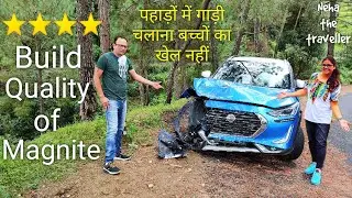 Nissan Magnite Accident in Uttrakhand | 4 star build Quality of magnite saves the life of passengers