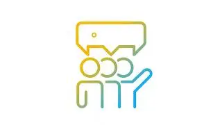 Animated communication gradient icon