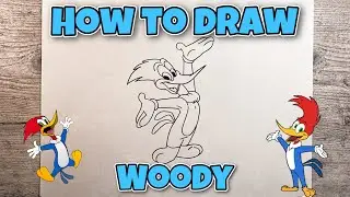 HOW TO DRAW WOODY | WOODY WOODPECKER | Easy Step-by-Step Tutorial | FOR KIDS