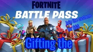 🔴GIFTING FORTNITE SPIDER-MAN SKIN TO SUBSCRIBERS! LIVE CUSTOM MACHMAKING #BATTLEPASSGIVEAWAY