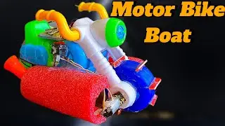How To Make Motor Bike Boat With Electric Gear Motor