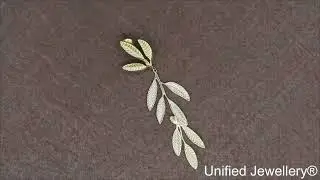 Golden Stainless Steel Leaf Earrings - Simple Nature Inspired Drop Jewelry B40