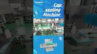 How does the cap sealing machine work on the production line?