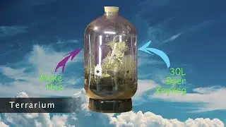 Recycle KeyKeg project #3 | Make a 30L Terrarium