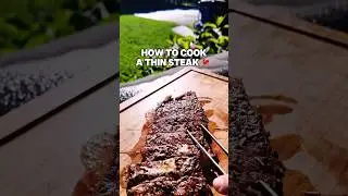 Как приготовить тонкий стейк 🥩 Да, мы делаем масло из костного мозга 😮 #стейк