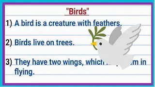 10 lines on birds in english।10 sentences on birds। paragraph on birds