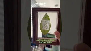How to make a leaf engraving with a laser?| WAINLUX K10 #laserengraving #diy #springdiy