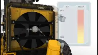 Hydraulic Demand Fan on Cat&reg; M Series Motor Graders