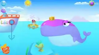 The ocean doctor helps the octopus stitch the wound