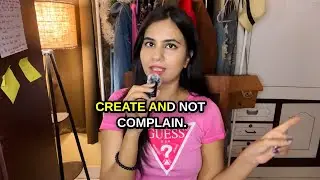 Create, not complain.
