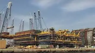 Topside Fabrication of Offshore Platform - Deck Stacking