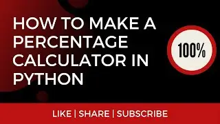 Percentage Calculator in Python