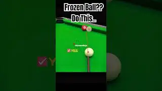 How to Pot a Frozen Ball #8ballpool #pool #billiards #snooker #trickshots #shorts #billiardsgame