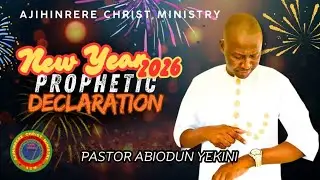 NEW YEAR PROPHETIC DECLARATION, JAN 1, 2026.