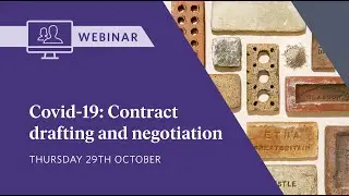 Webinar: contract drafting and negotiation - 29 October