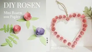 Mini Rosen aus Papier basteln | DIY Blumen Deko | Ronja Ready DIY