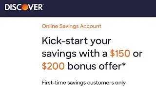 Discover Savings Account Promo Bonus Offer Code and Account Details - Autumn 2023 $DFS