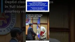 DepEd Secretary Sonny Angara Tenders Courtesy Resignation #deped #depedsecretary #teacher #angara