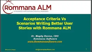 Acceptance Criteria Vs Scenarios Writing Better User Stories with Rommana ALM