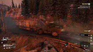 Delivering a huge Construction Rig Trailer - Snowrunner