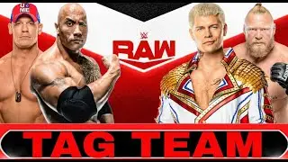 Team The Rock Vs Cody Rhodes Team WR3D 2K25 GamePlay Arslan Games