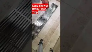 LONG SHOWER DRAIN/FLOOR TRAP #subcriber #youtubeshorts #constructiontips #tilingwork #trend #toilet