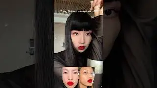 Trying Pinterest makeup look ✨🤍 #grwm #makeup #pinkmakeup
