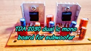 Двухмикросхемная моноплата TDA2030 для сабвуфера