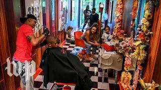 A D.C. art gallery transforms itself into a barbershop to promote LGBTQ tolerance