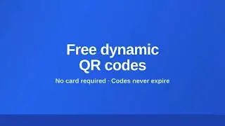 TheQRCode — Free Dynamic QR Codes + Scan Analytics