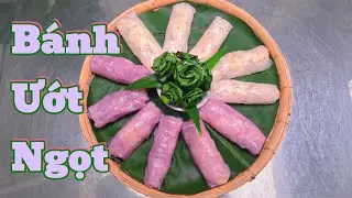 Sweet steamed rice rolls or Sweet rice rolls from the Western region of Vietnam | Trang Saigon Vlog