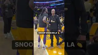 Snoop Dogg in the building for Nuggets/Lakers Game 3! 🍿✨ #NBACelebRow