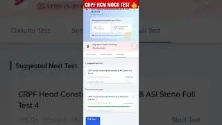 CRPF HCM MOCK TEST ANALYSIS testbook #testbook #crpf #crpfhcm #crpfheadconstable #shorts #ssccgl