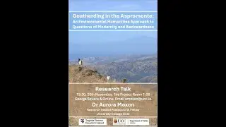 Aurora Moxon - Goatherding in the Aspromonte (Edinburgh, 20 November 2025)